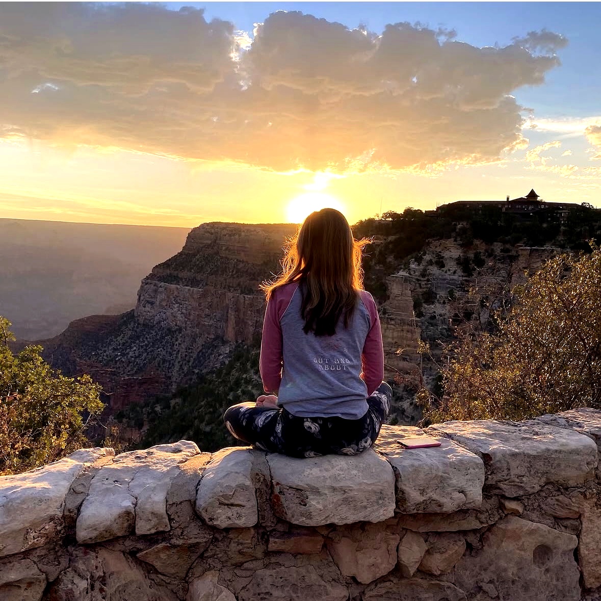 Meditation at sunrise, Grand Canyon